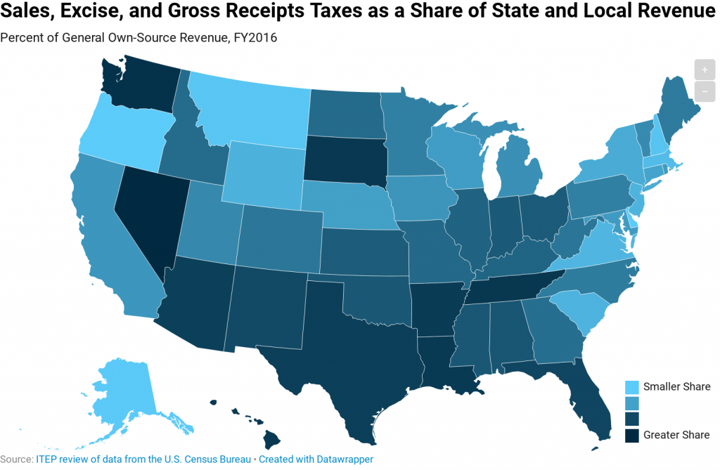 How Heavily Does Your State Rely on Sales Taxes? ITEP